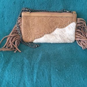 Montana West cowhide clutch